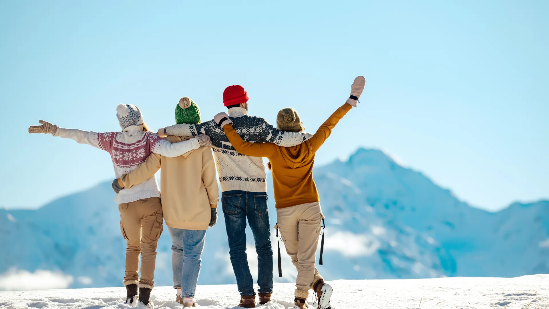 Winterurlaub mit Freunden